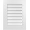 Ekena Millwork Vertical Surface Mount PVC Gable Vent: Non-Functional, w/ 3-1/2"W x 1"P Standard Frame, 20"W x 26"H GVPVE20X2601SN - alternate 1